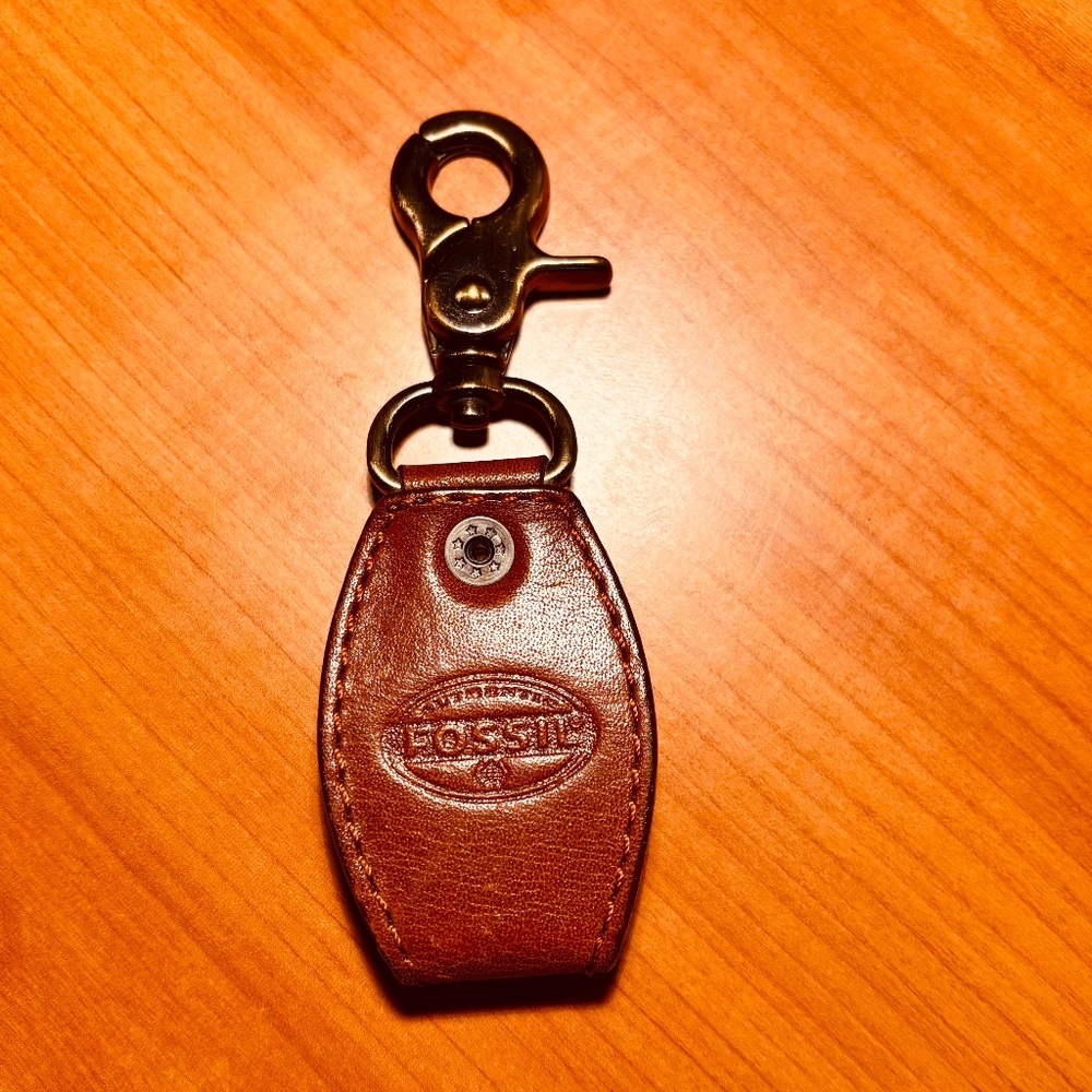 Fossil Brown Leather Fob Watch